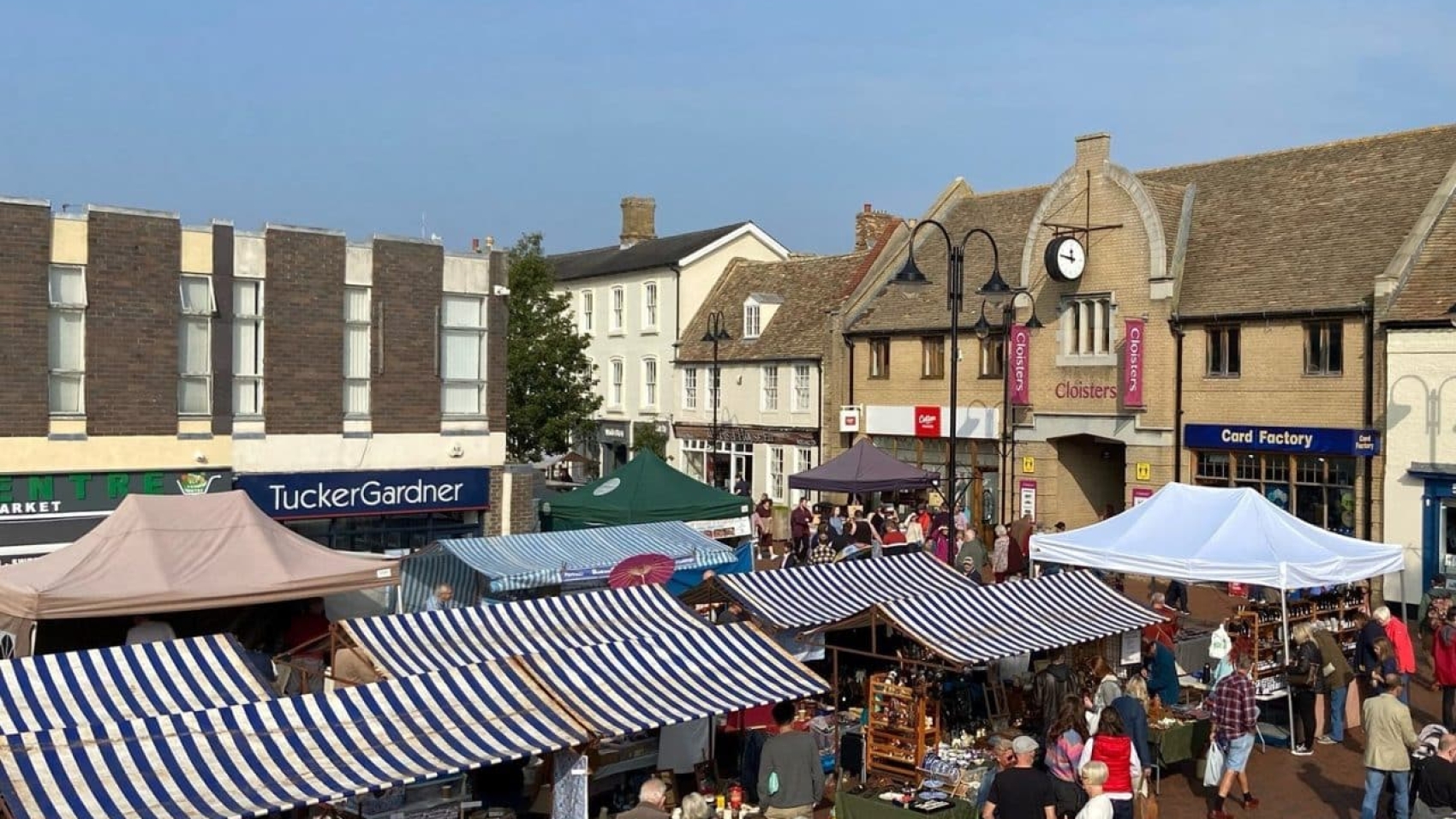 Saturday Craft Market aerial view