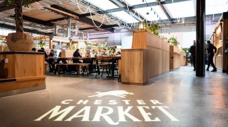 Chester Market Logo and Atrium